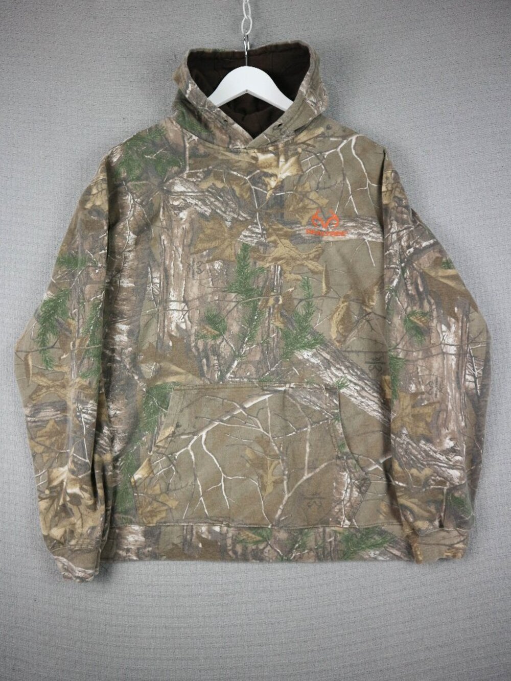Realtree Large Camo Cotton Hoodie Mens